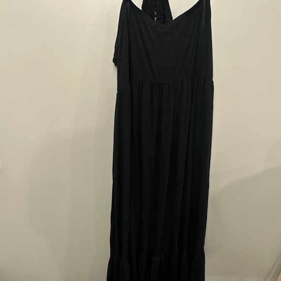 Torrid Super Soft Black Halter Dress With Pockets Size 5 - Picture 6 of 7